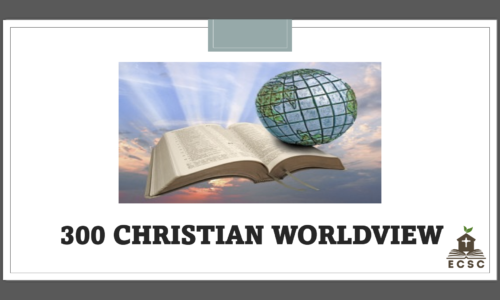 Course 3: Christian Worldview