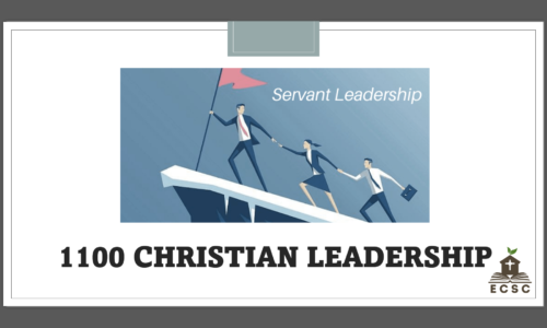 Course 1100: Christian Leadership